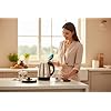 Electric Kettle Stainless Steel | Fast Boiling Hot Water Kettle | Cordless Design with 360° Swivel Base | Ergonomic Handle | Kitchen Appliance