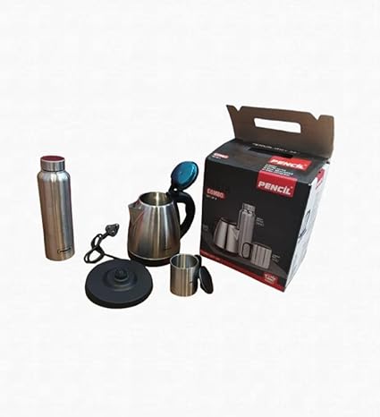 Electric Kettle Stainless Steel | Fast Boiling Hot Water Kettle | Cordless Design with 360° Swivel Base | Ergonomic Handle | Kitchen Appliance